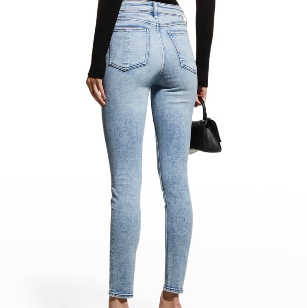 NWT Rag & Bone Jeans "Nina" Bleach Wash High Rise Skinny Jeans Sz 29 - Picture 7 of 12